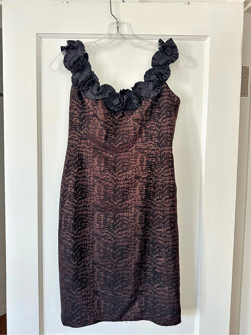 MAGGY LONDON Animal Print Mini Dress Size 4